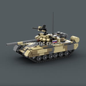 LEGO 乐高 俄军 T80BV 坦克 617pcs io+PDF「MOC图纸」