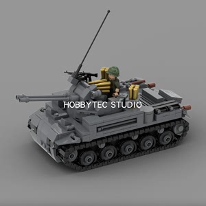 LEGO 乐高 越战 美军 M42 自行高炮 652pcs io+PDF「MOC图纸」