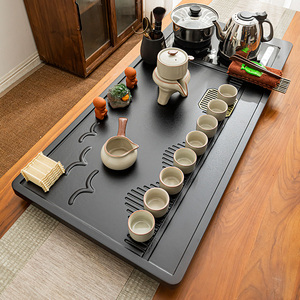 功夫茶具套装家用整套茶盘一体全自动底部上水烧水壶茶杯大号茶台