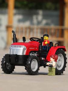 大号仿真合金拖拉机模型农用收割机儿童玩具男孩合金工程汽车摆件