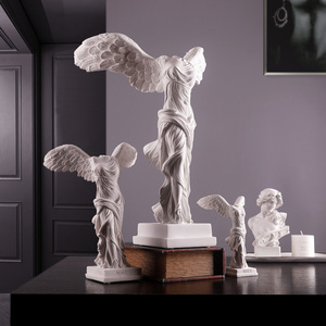 胜利女神石膏像摆件艺术品现代简约家居装饰品创意复古大卫雕像