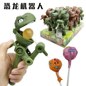 恐龙机器人棒棒糖抖音网红同款沙雕糖唐僧吃糖小人机器人糖果玩具