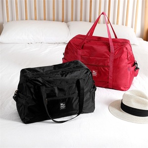 收纳袋旅行外出大容量防水折叠行李包可套箱时尚健身包手提单肩包