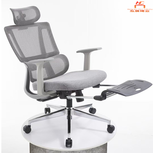 人体工学椅午休坐睡两用可躺椅弓形脚电脑职员椅会议室网面椅子