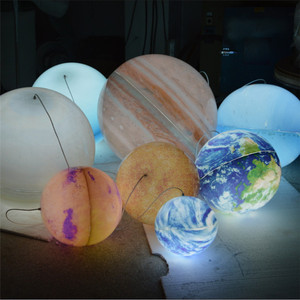 厂家定制亚克力土星火星木星地球仪八大星球发光装饰球灯九大行星