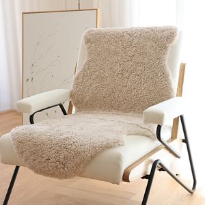 整张卷花毛羊毛地毯羊毛沙发垫羊毛飘窗垫纯羊毛皮毛一体椅垫靠背
