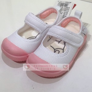 日本幼儿园小白鞋童鞋女童婴幼儿宝宝鞋可爱贝贝春夏舒适透气运动