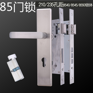 304不锈钢门锁室内卧室房门锁简约办公室欧式木门85锁具把手