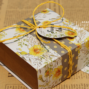 喜糖盒子定制礼品盒包装盒田园风森系小清新创意纸盒婚礼结婚婚礼