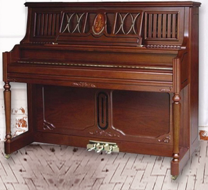 德国路易克斯Y系列125高度法国风88键浅棕色立式钢琴