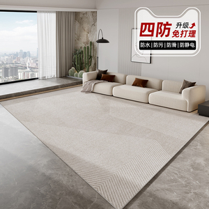 地毯客厅轻奢高级茶几地垫免洗可擦2024新款沙发卧室简约风床边毯