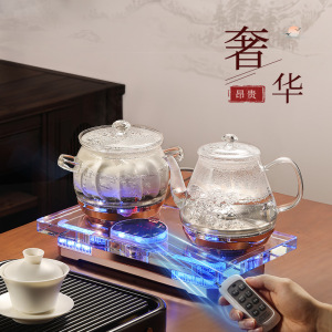 全自动上水壶玻璃电热烧水壶泡功夫茶专用电磁茶炉水晶智能嵌入式