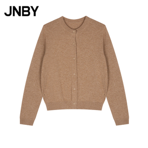 JNBY/江南布衣秋冬羊绒毛衣针织开衫女5NB3Y570K