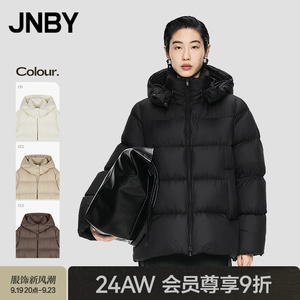 【商场同款】JNBY/江南布衣24冬新品宽松连帽羽绒面包服5O0C12340