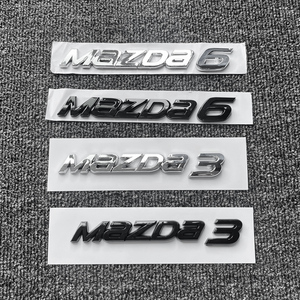 适用海外版马自达阿特兹昂克赛拉MAZDA6/3尾箱字母贴车贴车标后标