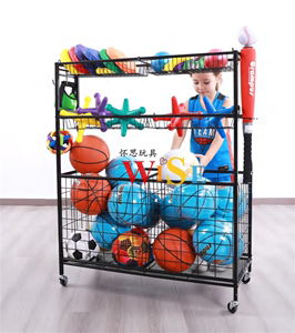 格乐普幼儿园体育馆器材收纳设备球拍收纳车玩教具置物架储物整理