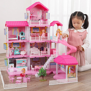 儿童过家家玩具女孩子小公主屋浅仔芭比娃娃别墅套装城堡生日礼物