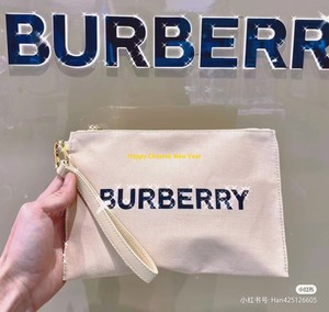 Burberry巴宝莉博柏利果冻透明化妆包 收纳包手拿包 原装专柜赠品