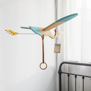 创意儿童房间幼儿园空中平衡挂件布置吊顶装饰送子鸟吊饰生日礼物