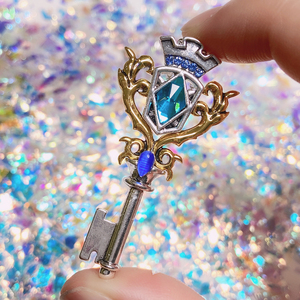 魔卡少女樱透明牌抚子妈妈蓝宝石魔法钥匙项链动漫周边