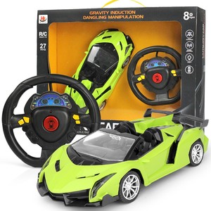儿童遥控车方向盘重力感应高速漂移汽车4岁男孩玩具车可充电赛车