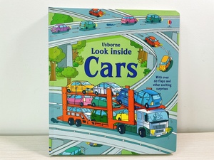 英文儿童翻翻书 机关书 cars 汽车 交通工具 亲子早教儿童纸板书