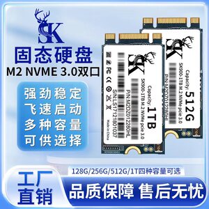 SK双缺口 PCIE SK M.2 NVMe协议 固态硬盘1TB 2242短条T480笔记本