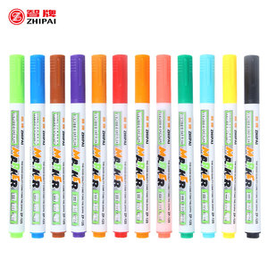 智牌zp-125白板笔可擦水性小支小号紫色橙色粉色咖啡棕色绿色黄色
