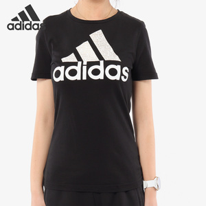 Adidas/阿迪达斯正品 女子夏季新款 透气运动 休闲短袖T恤 CV4561