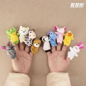 宝宝益智手偶玩具娃娃儿童安抚玩具毛绒动物手套婴儿手指玩偶指套