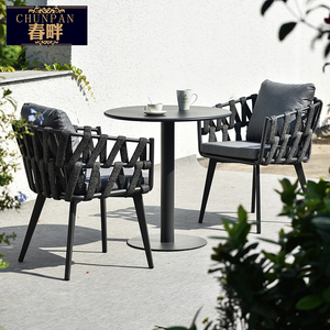 春畔阳台桌椅样板家具简约三件套小茶几庭院花园户外桌椅组合
