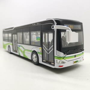 上海公交金山巴士仿真模型儿童合金汽车玩具车线路可定制1:43
