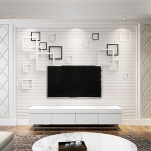时尚简单新款现代简约风格客厅电视背景墙壁纸8d立体大气墙纸壁画