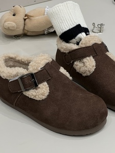 波拉bora韩国童装儿童奶奶鞋加绒冬季男童女童时尚鞋子中大童棉鞋