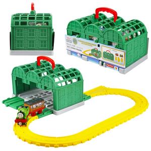 正版托马斯和朋友纳普福特火车站套装合金小火车头轨道玩具DWB94