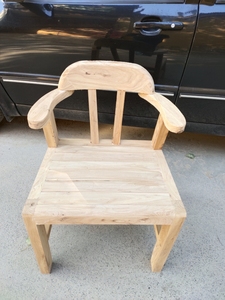 尚通木业老榆木餐桌椅中式实木电脑椅办公现代简约靠背小扶手椅子