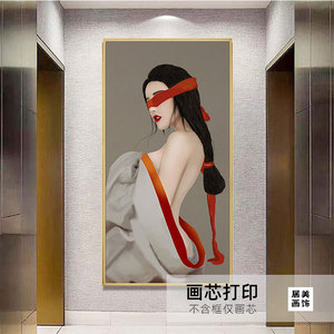 自粘人物装饰画女体艺术女孩贴画美容院足浴店墙壁画人体性感美女