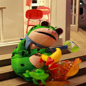 孤寡青蛙人偶服装癞蛤蟆儿童分体摆摊玩偶服装抖音网红搞笑道具服