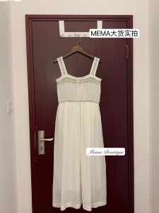 Mema Boutique「古董小礼服系列」重工法蕾蔓藤刺绣两穿连衣裙