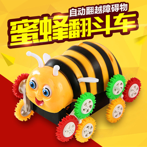 新品电动玩具车 小蜜蜂翻斗车 自动翻转特技车儿童电动车男孩玩具