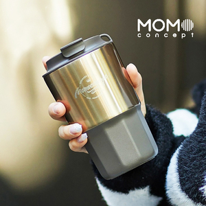 日本MOMO咖啡保温杯女生高颜值便携316L不锈钢手提水杯子随行杯男