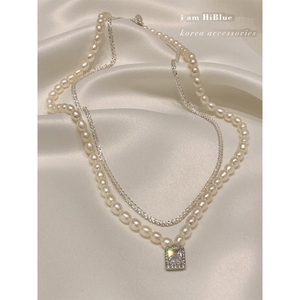 施华洛世奇适用巴洛克珍珠项链套装女颈链小众高级轻奢设计感2024
