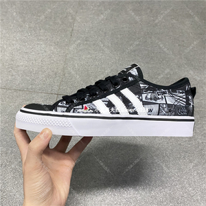 adidas三叶草正品PIXAR迪士尼联名漫画图男女帆布鞋GX0993/0994