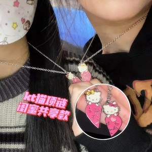 hello kitty项链轻奢高级小众女潮酷辣妹男ins情侣一对学生闺蜜