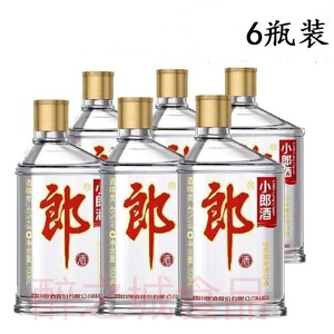 郎酒小郎酒精酿45度100ml*6瓶装浓酱兼香型白酒小瓶酒歪嘴郎小酒