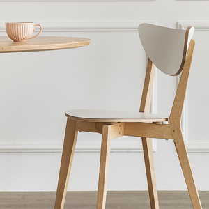北欧实木诺米拉椅子现代简约可叠放家用靠背酒店公寓民宿餐厅餐椅