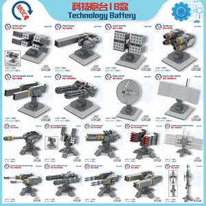 乐高未来科技战争炮台高射炮MOC加特林防空炮拼装积木玩具摆件