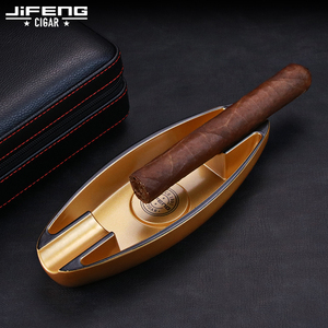JIFENG雪茄烟灰缸创意个性时尚双口烟缸办公家用茶几欧式持灰烟缸