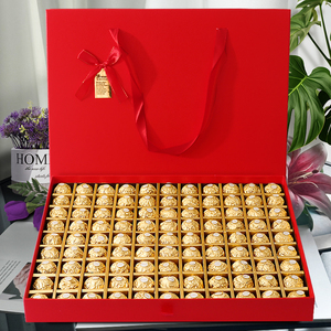 进口费列罗巧克力99格礼盒送男女朋友妈妈高档生日520情人节礼物