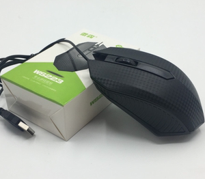 微森WS223 USB扁口鼠标 办公网吧台式笔记本通用有限 有线鼠标